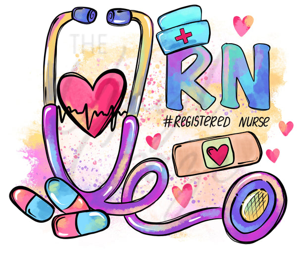 Registered Nurse - UV DTF Decal