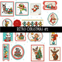 Retro Christmas UV DTF Decal sheets 7 Designs available