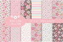 Retro Floral - Adhesive Vinyl 12x12 Sheets - 12 Design options
