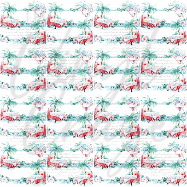 Retro Surfs Up - Adhesive Vinyl Sheets