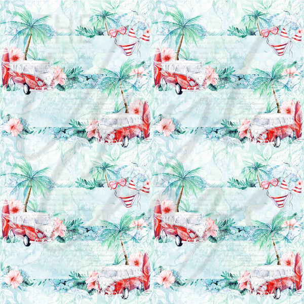 Retro Surfs Up - Adhesive Vinyl Sheets