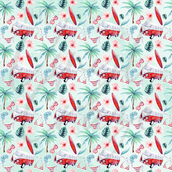 Retro Surfs Up - Adhesive Vinyl Sheets