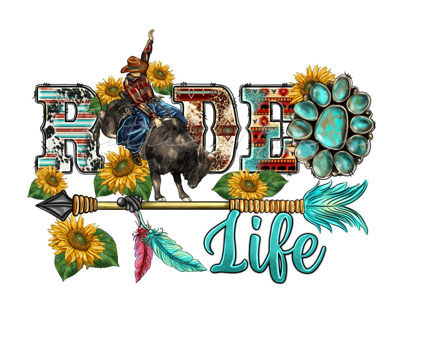 Rodeo Life - UV DTF Decal