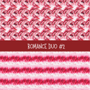 Romance Duo precut vinyl sheet- 2 coordinating patterns on one sheet (7 Variants)