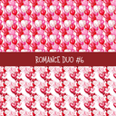 Romance Duo precut vinyl sheet- 2 coordinating patterns on one sheet (7 Variants)