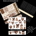 Mocha Love Doodle Patchwork Set