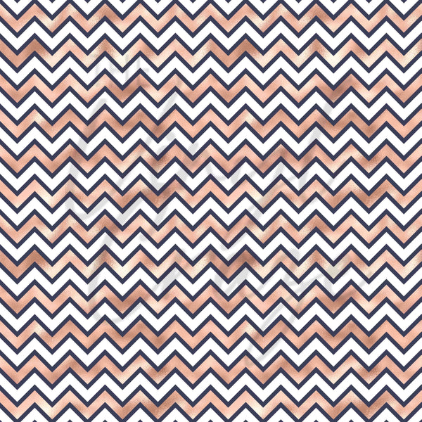 Rose Gold Pink and Navy - Adhesive Vinyl Sheets