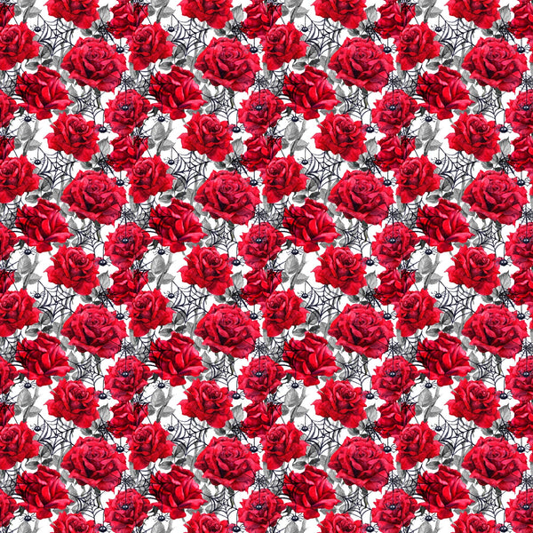 Roses And Spiders - Adhesive Vinyl 12x12 Sheet