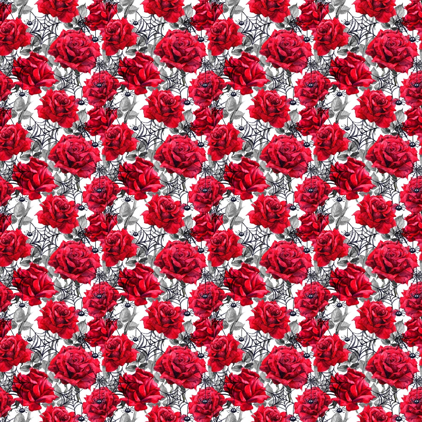 Roses And Spiders - Adhesive Vinyl 12x12 Sheet