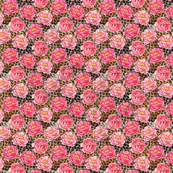 Rosey Leopard - Adhesive Vinyl sheets
