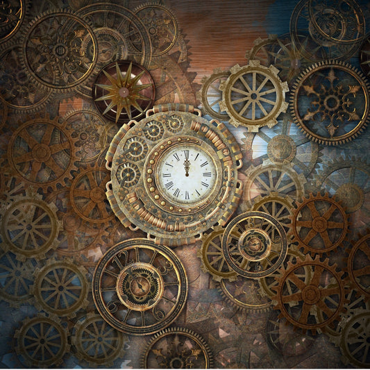 Rusty Steampunk - Adhesive Vinyl 12x12 Sheet