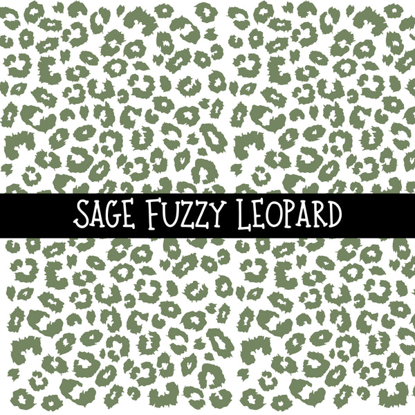 Fuzzy Leopard UV DTF Decal sheets 8 color Options
