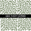 Fuzzy Leopard UV DTF Decal sheets 8 color Options