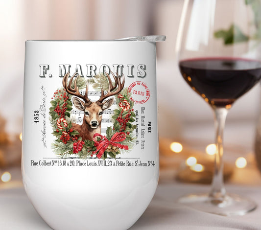 Paris Deer UV DTF Decals