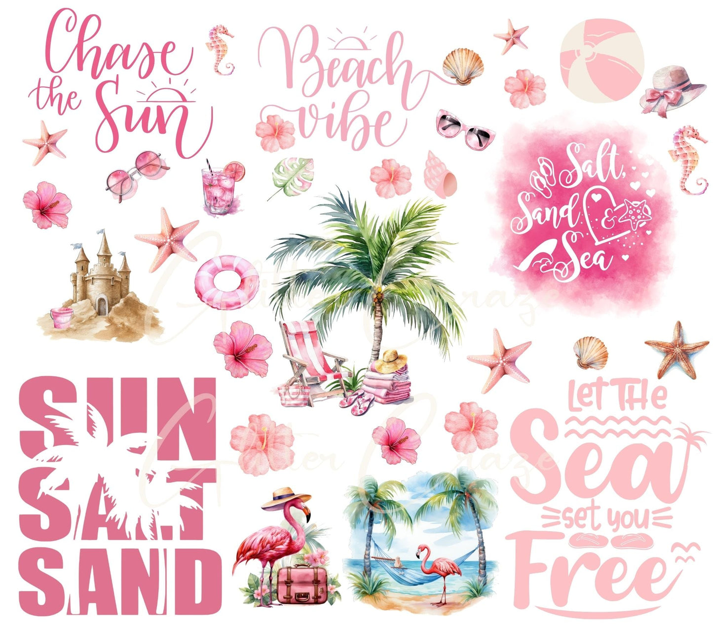 Sun Salt Sand - UV DTF Decal sheet