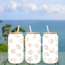 Sandy Beach - UV DTF 16oz Libbey wrap