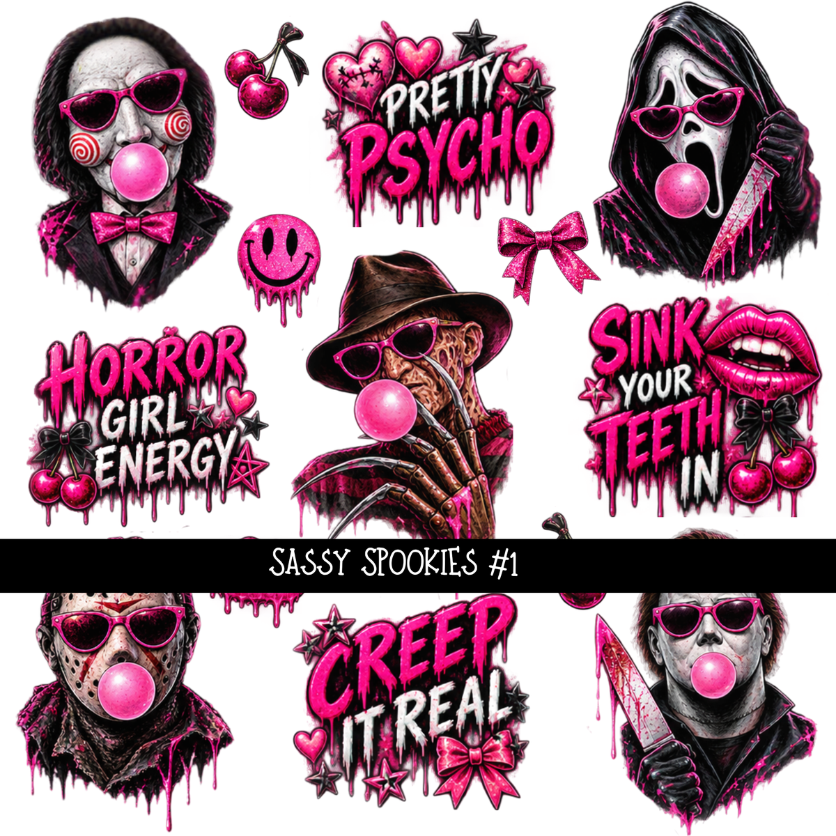Sassy Spookies  - UV DTF Decal sheets