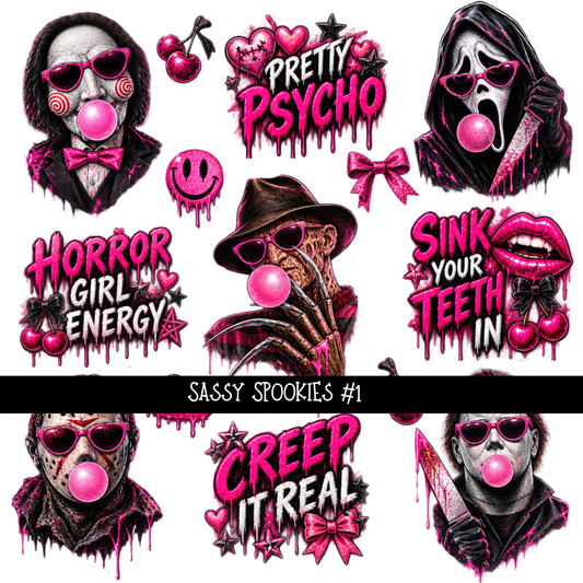 Sassy Spookies  - UV DTF Decal sheets