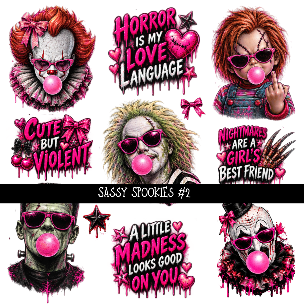 Sassy Spookies  - UV DTF Decal sheets
