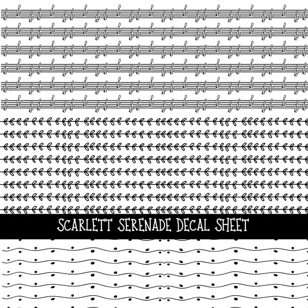 Scarlett Serenade Doodle Patchwork Set