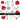 Scarlett Serenade Doodle Patchwork Set