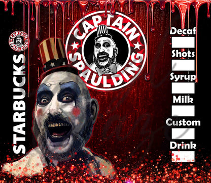 Scary Bux 20 or 30 oz Skinny Adhesive Vinyl Wrap