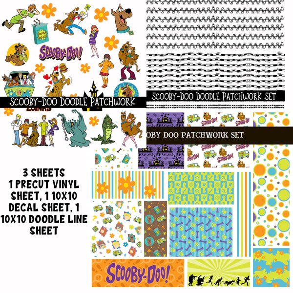 Scooby Doo Doodle Patchwork Set