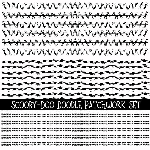 Scooby Doo Doodle Patchwork Set
