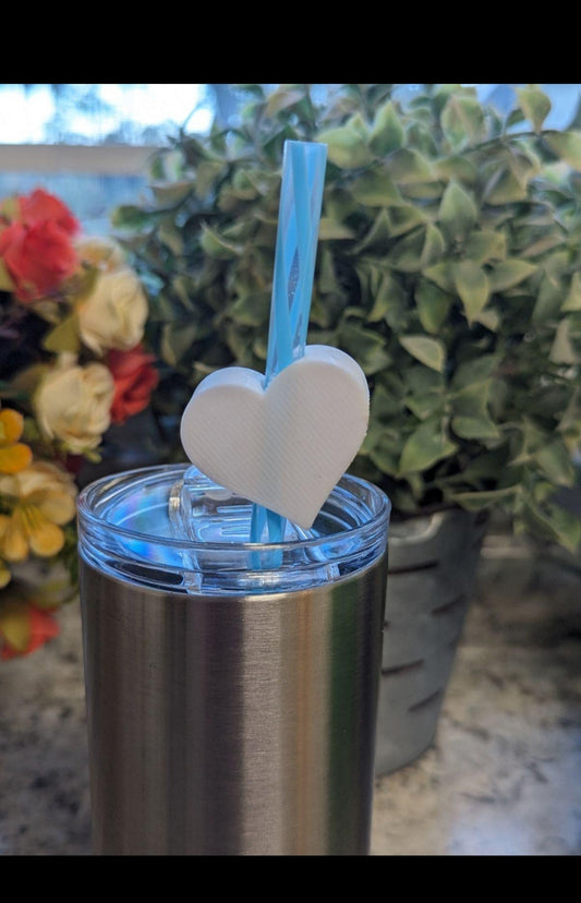 Slanted Heart Straw topper