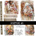 Scripture Torn Pages UV DTF Decal sheets 5 designs available