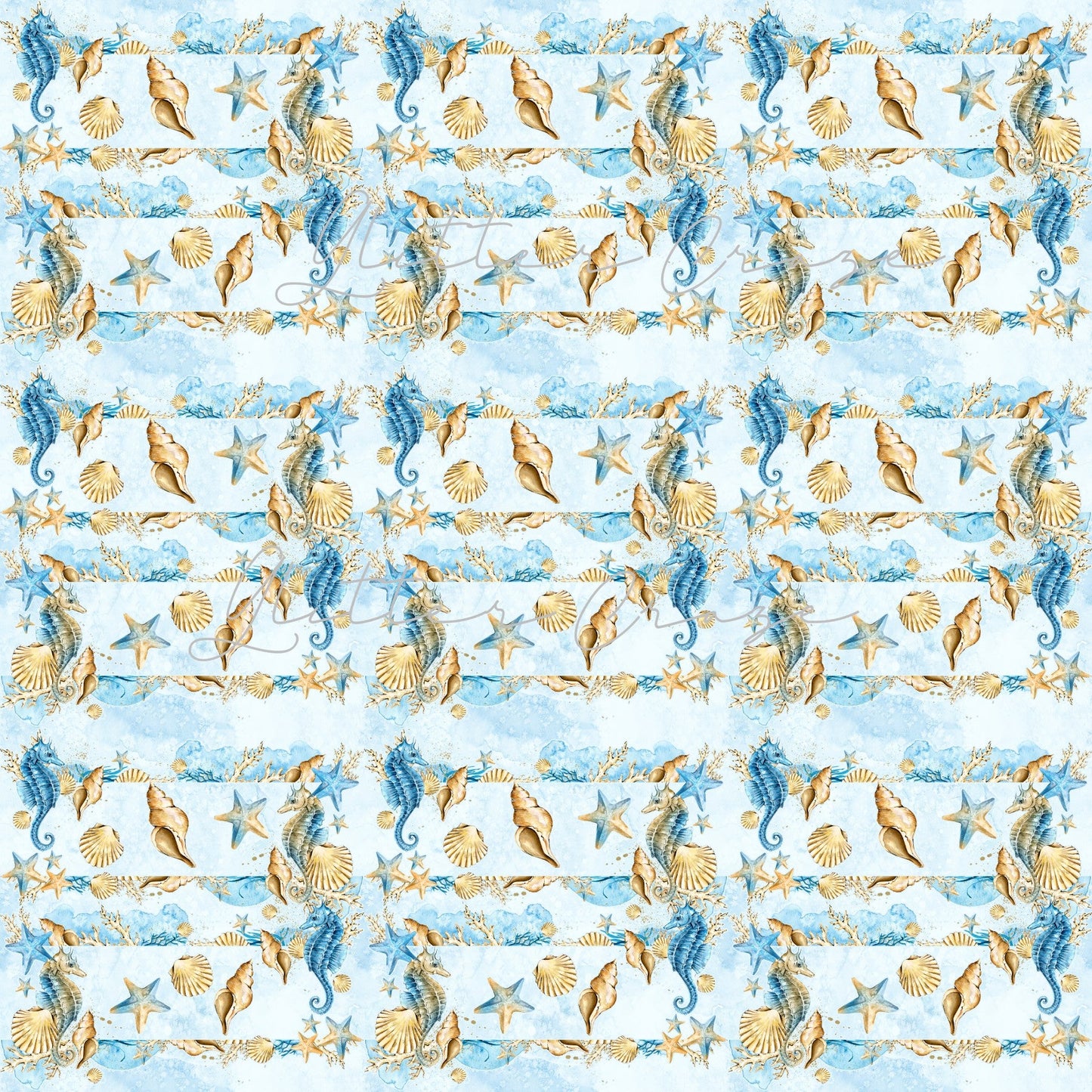 Seaside Collection - Adhesive Vinyl 12x12 sheet