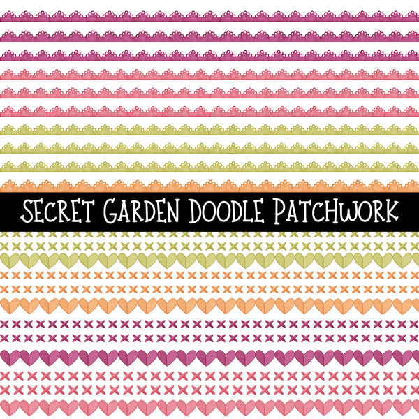 Secret Garden Doodle Patchwork Set