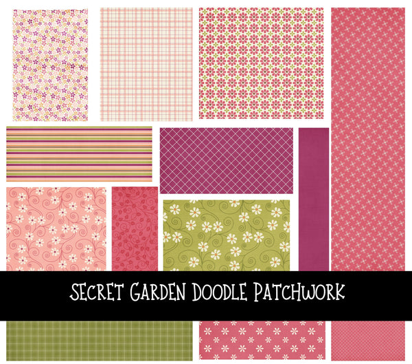 Secret Garden Doodle Patchwork Set