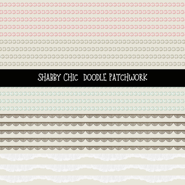 Shabby Chic Doodle Patchwork Set