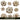 Shabby Flowers UV DTF Decal Sheets 5 sheet design options