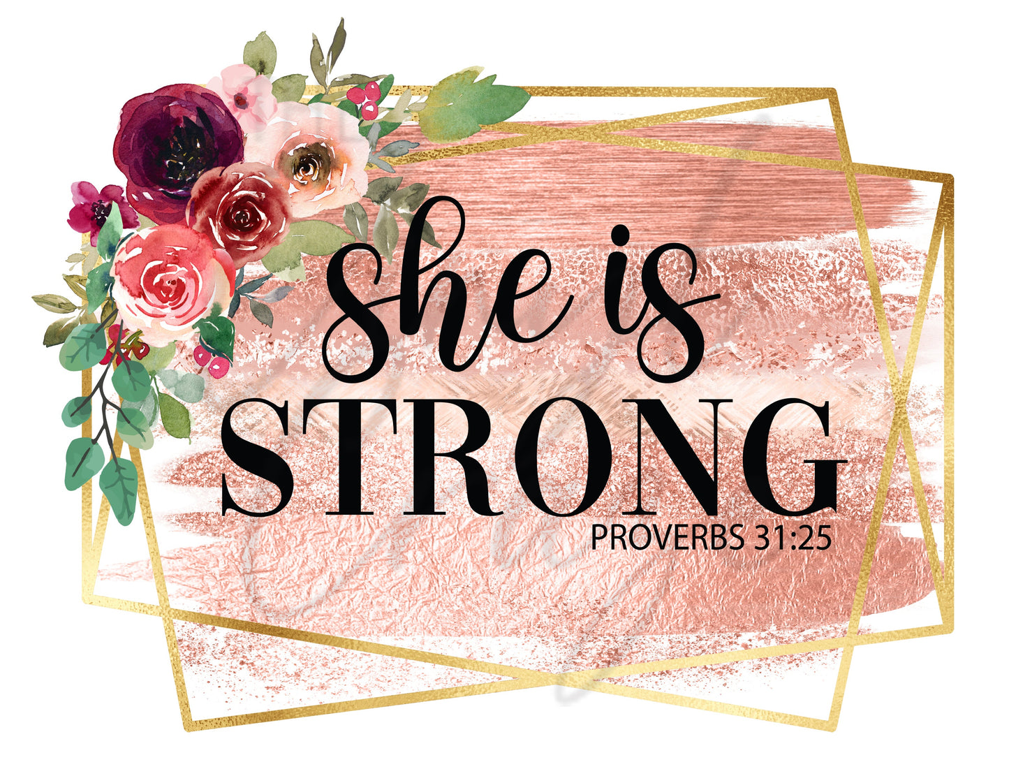 She is Strong - UV DTF Decal