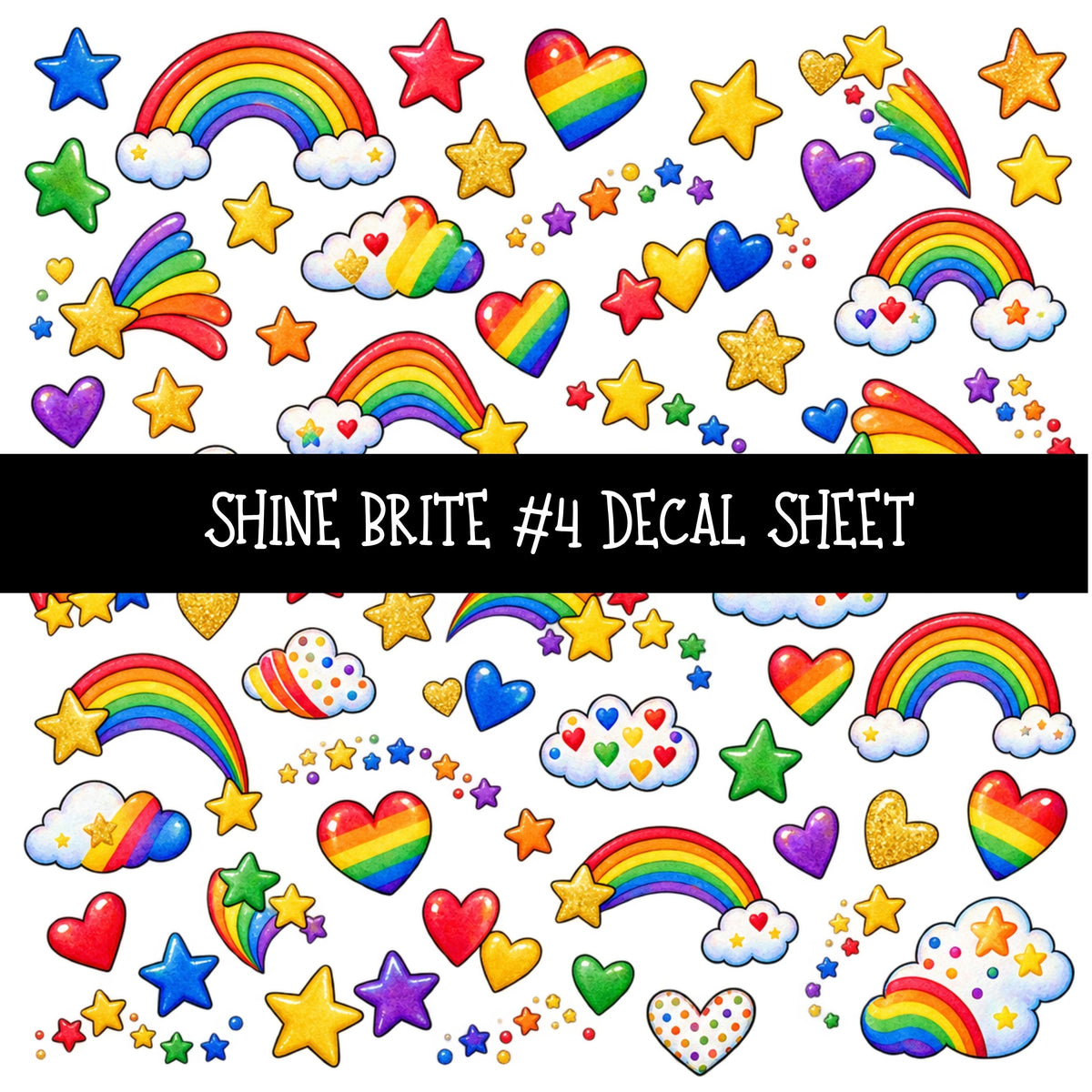 Shine Brite UV DTF Decal sheets 11 Designs available