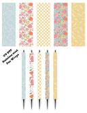 Spring Fling - UV DTF Stainless Pen wraps - Set of 5