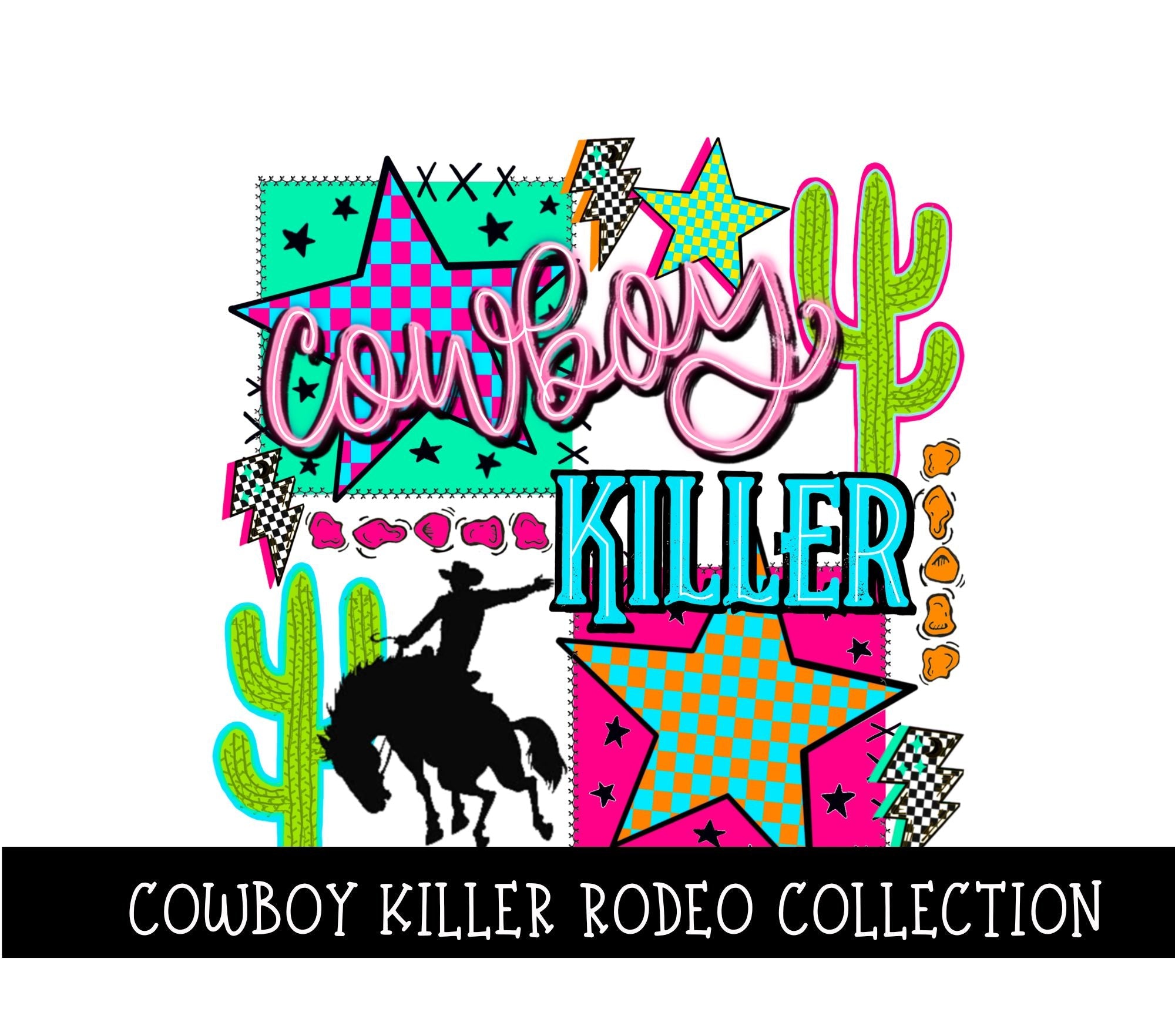 Cowboy Killer Rodeo Collection UV DTF Decal – 3D Undercover
