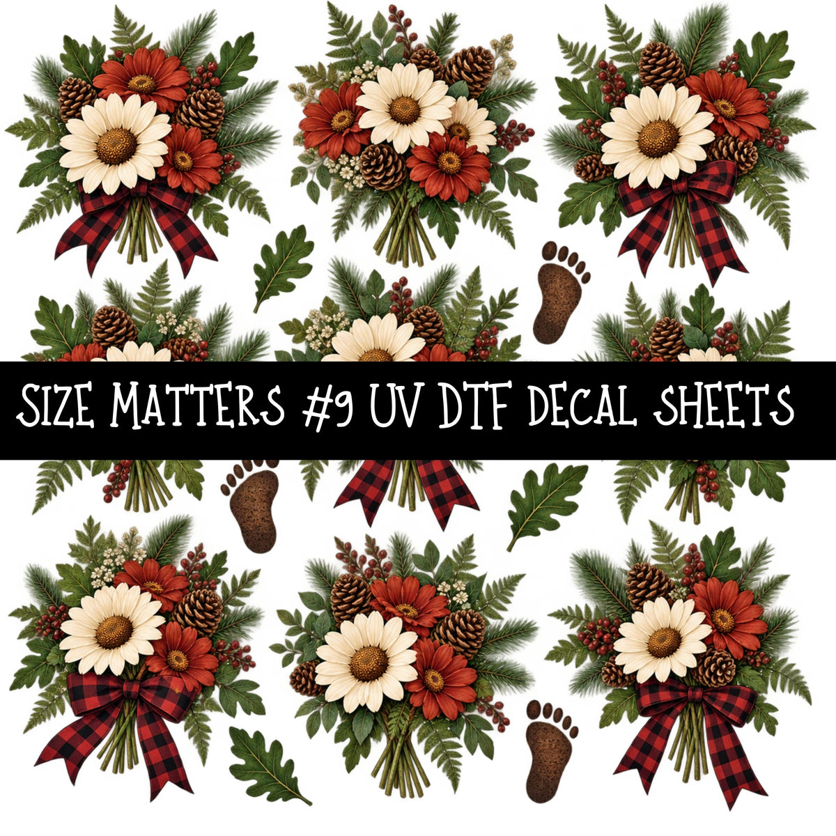 Size Matters  UV DTF Decal sheets 11 Designs available