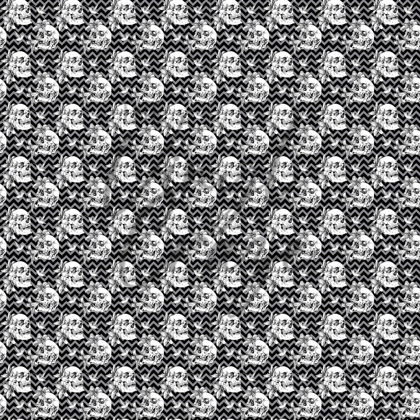 Skull Chevron - Adhesive Vinyl Sheets