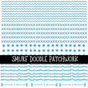 Smurf Doodle Patchwork Set