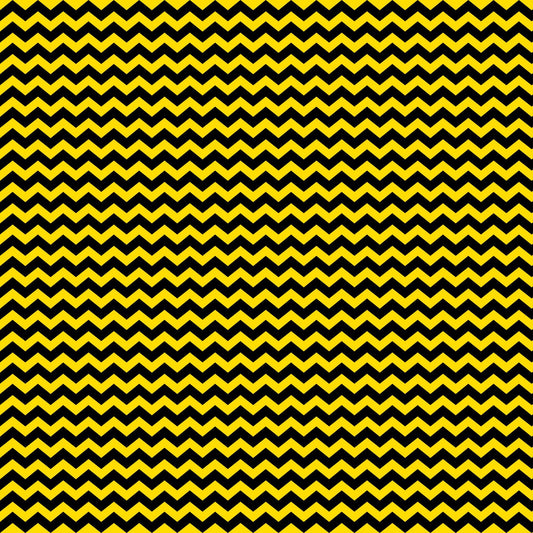 Yellow and Black Chevron - Adhesive Vinyl Sheets