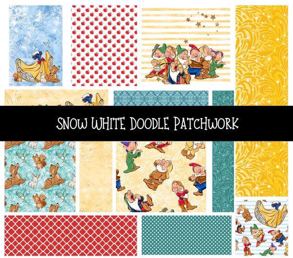 Snow White Doodle Patchwork Set