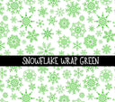Snowflake green UV DTF  tumbler wraps