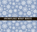 Snowflake white UV DTF  tumbler wraps