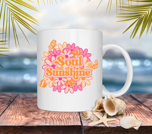 Soul full of sunshine floral - UV DTF Decal