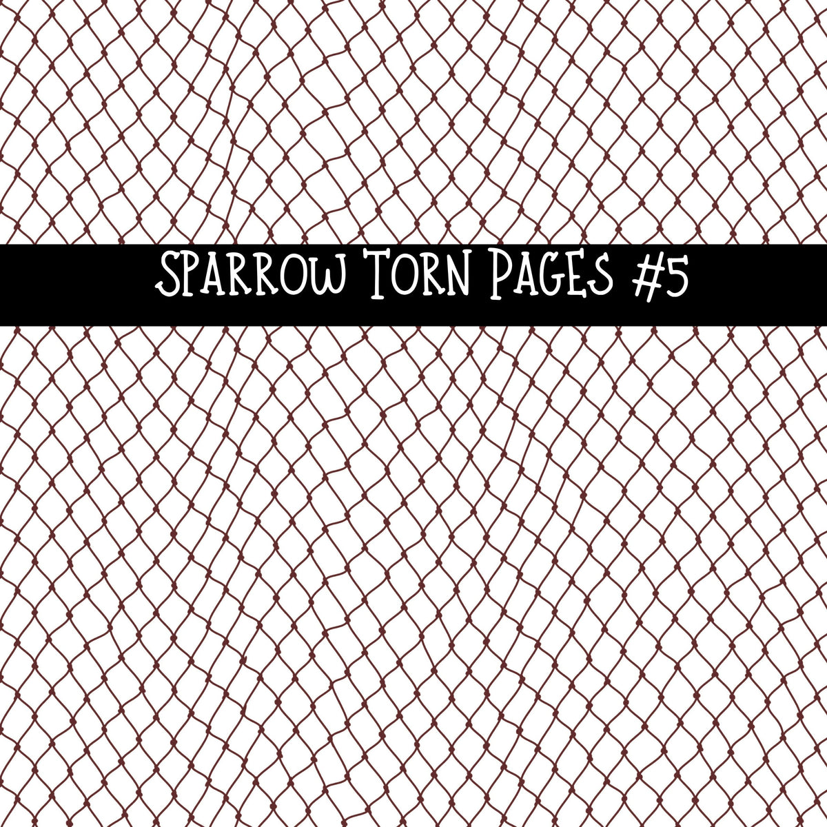 Sparrow Torn Pages UV DTF Decal sheets 5 Designs available