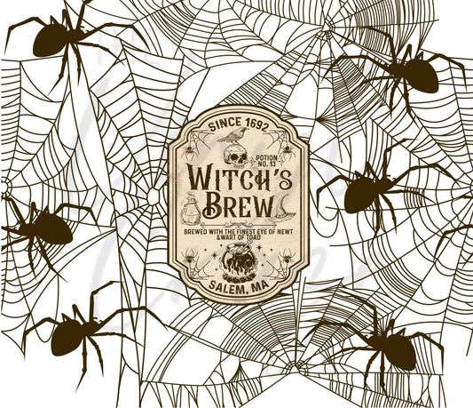 Spider Web Witch's Brew - Adhesive Vinyl Wrap