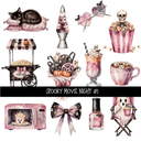 Spooky Movie Night  - UV DTF Decal sheet 3 variants